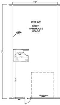 Floorplan for Unit #309