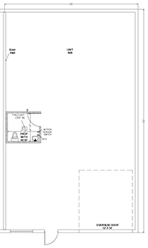 Floorplan for Unit #606