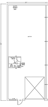 Floorplan for Unit #911